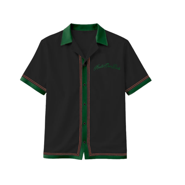 Silk Button Shirt (Black)