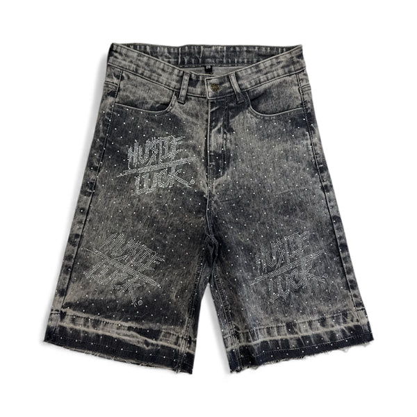 Denim Rhinestone Shorts