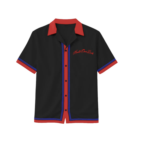 Silk Button Shirt (Black)