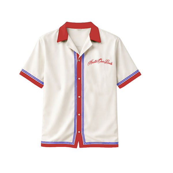 Silk Button Shirt (Cream)