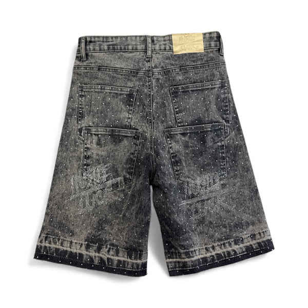 Denim Rhinestone Shorts